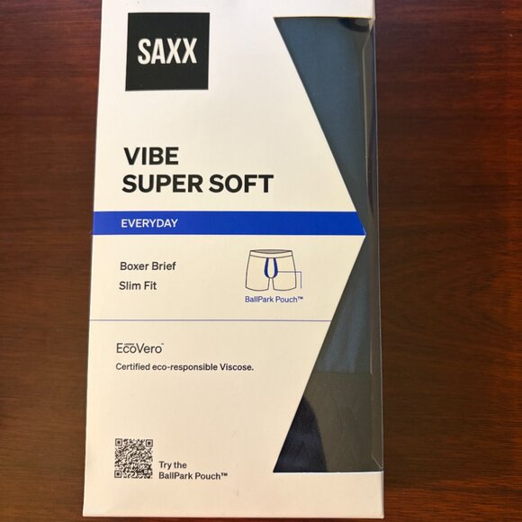 SAXX VIBE Boxer Briefs “Anchor Teal" - Picture 2 of 3